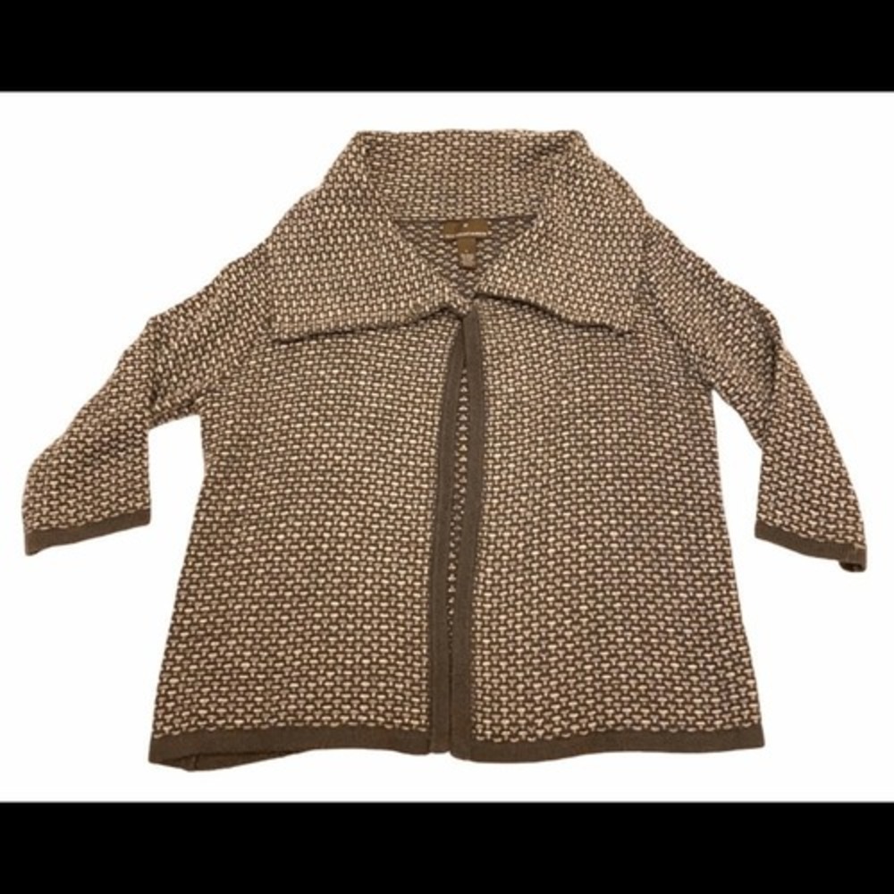 Fenn Wright Manson black and‎ gray cardigan size large